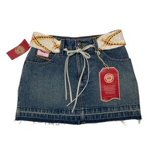 Lee Sure 2 Fit Denim Skort Skirt Girls Size 10 R Attached Shorts NWT